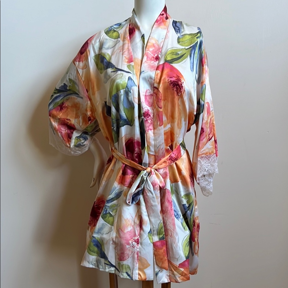 Linea Donatella Floral Satin Wrap